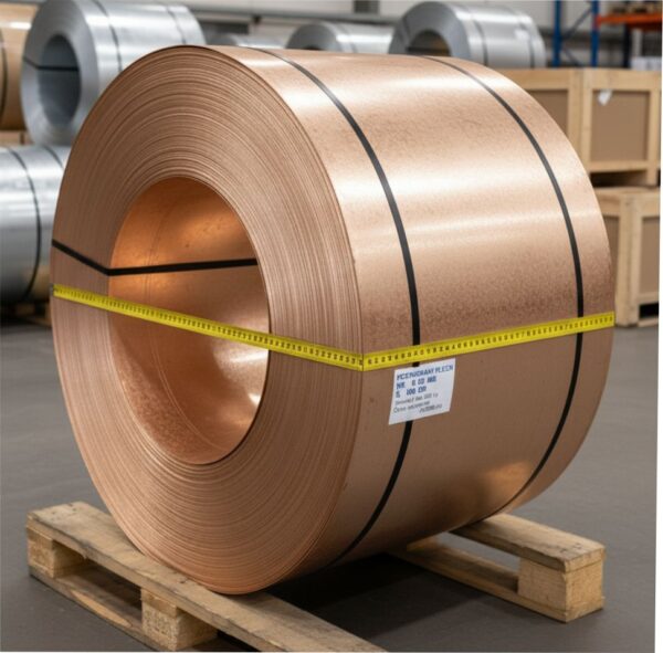 Plech medený hr. 0,55 mm, rš. 100 cm