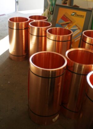 Plech medený hr. 0,55 mm, rš. 100 cm