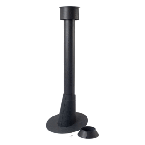 Plechová odvetrávacia hlavica pre falcovanú krytinu s kruhovou podstavou