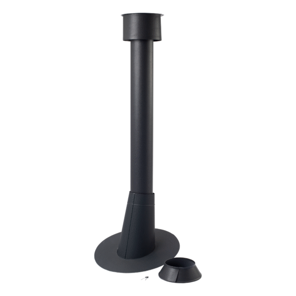 Plechová odvetrávacia hlavica pre falcovanú krytinu s kruhovou podstavou