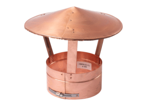 Komínová strieška kruhová - nastaviteľná meď