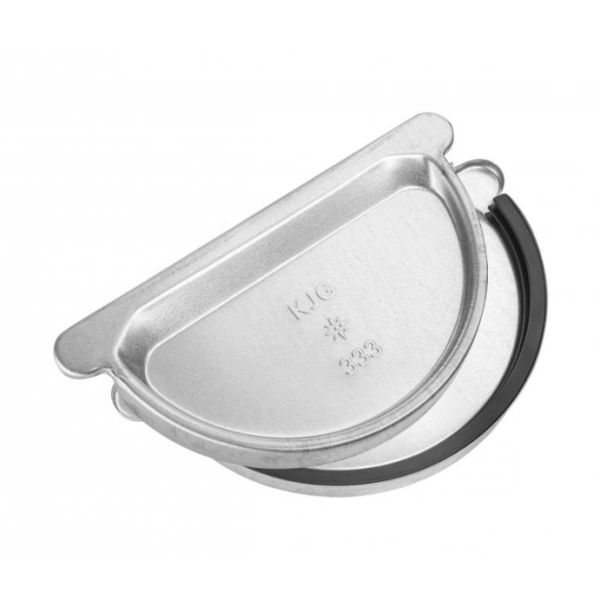 Čelo žľabové polkruhové s gumou KJG pozink