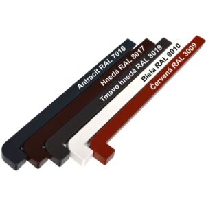 Krytka parapetná PVC, dĺžka nosa 2,5 cm – vonkajšia