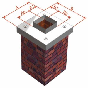 Komínová krycia doska s hranatým prieduchom – Výroba na mieru