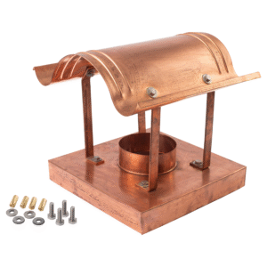 Montážna zostava komínová krycia doska s komínovou čiapkou - meď