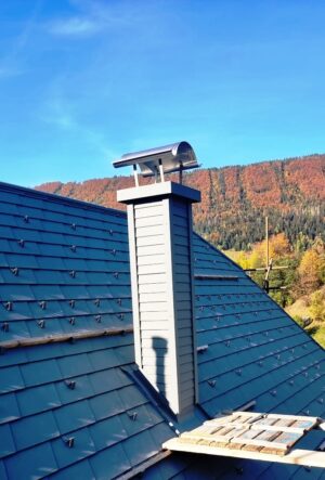 Kazetové oplechovanie komína HOK