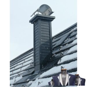 Kazetové oplechovanie komína HOK