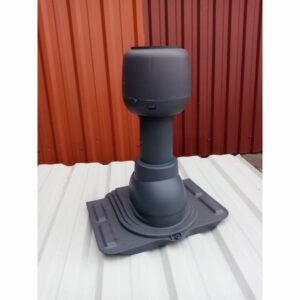 Odvetrávací komín s krytom, 110/300mm šedá