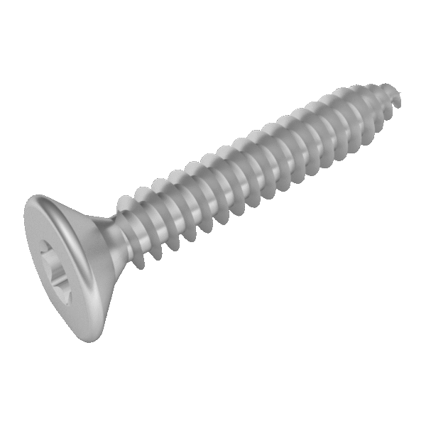 Skrutky so zápustnou hlavou nerez