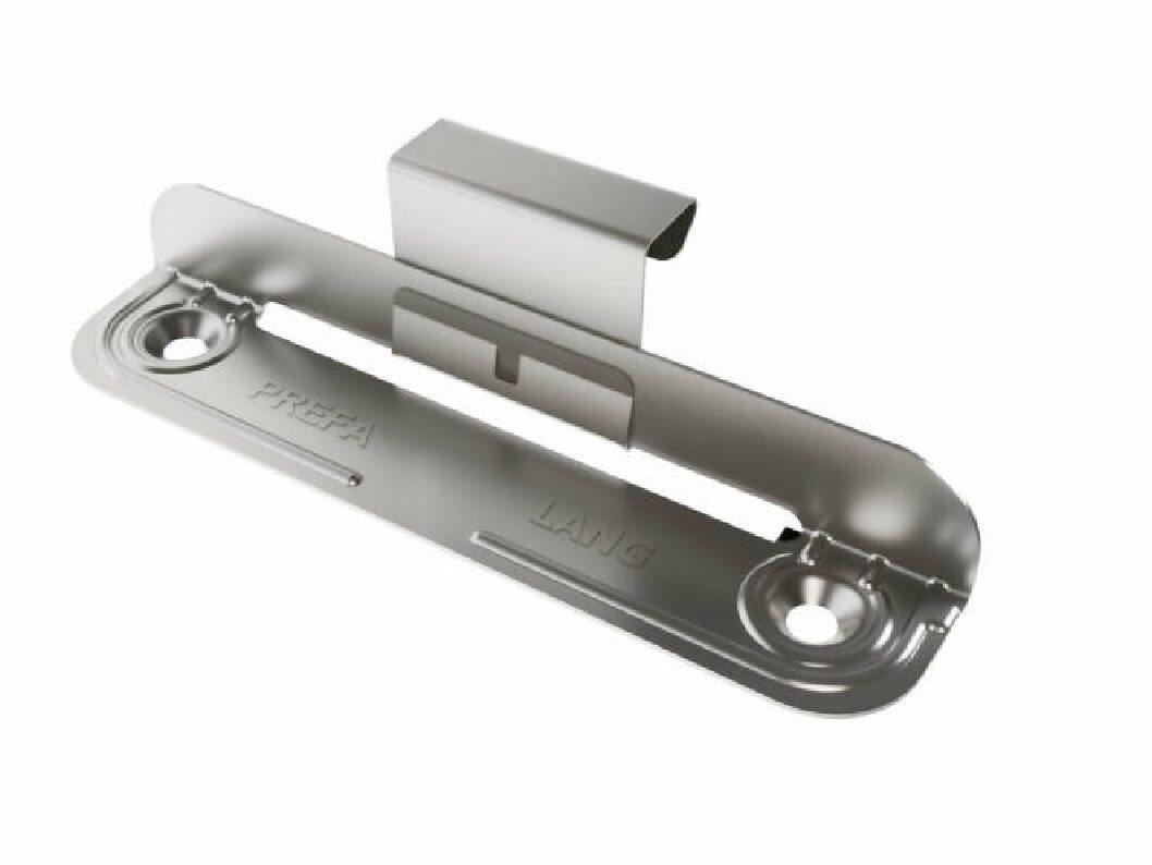 Príponka pohyblivá dlhá 25 uhlová nerez PREFA - na upevnenie so skrutkami