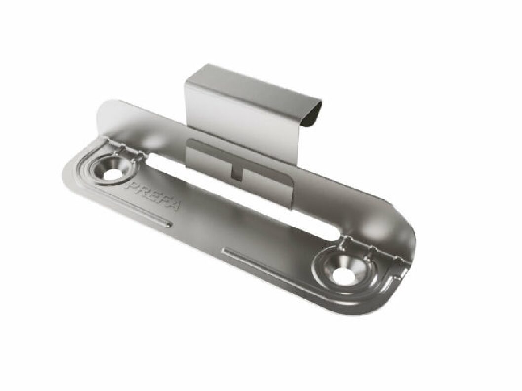 Príponka pohyblivá 25 uhlová nerez PREFA - na upevnenie  skrutkami