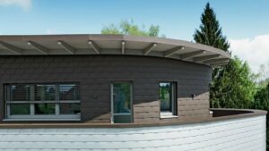 Fasádny šindeľ PREFA hnedá