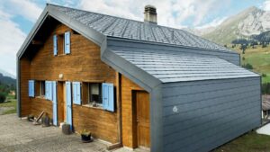 Fasádny šindeľ PREFA kamenná šedá