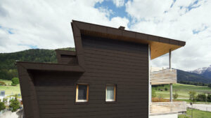 Fasádny šindeľ PREFA orieškovohnedá