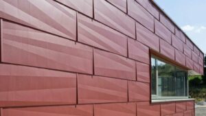 Fasádny panel FX.12 PREFA tmavočervená