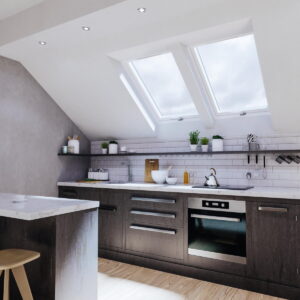 Okno strešné DAKEA BETTER ENERGY KPV B1500 - PVC