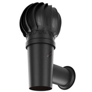 Bočná ventilačná hlavica SIDEVENT ROTO guľovitá RAL 9005