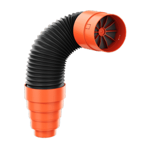 Kronoflex-premium kfpz spojovacia rúra k ventilačnej hlavici so spätným ventilom dn 125 redukcia na 110-100-75 mm