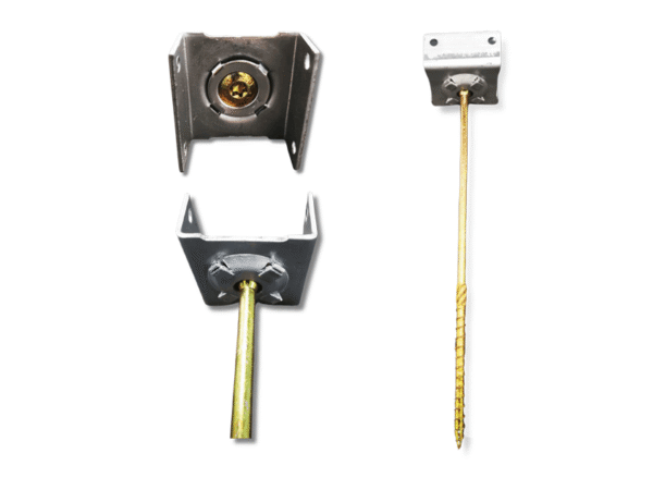 Držiak hrebeňovej laty s integrovanou skrutkou