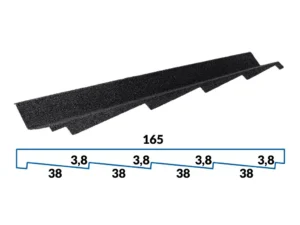 Oplechovanie k stene Jánošík Marýna RAL 9005 RW